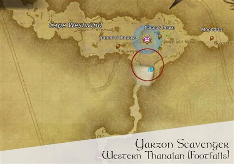 ffxiv yarzon scavenger location.